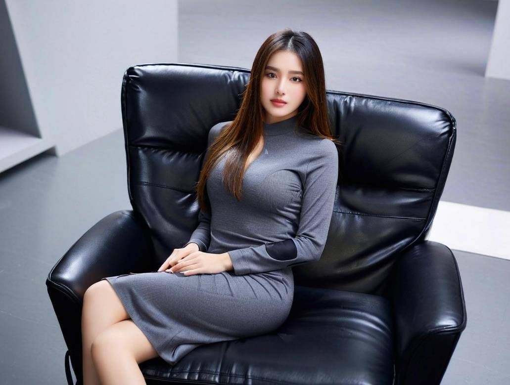 性优雅气质彰显职场率性干练的气场AG旗舰厅网站尖头高跟鞋穿出女(图1)
